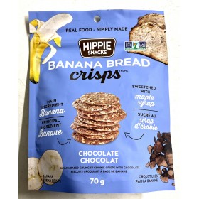 HIPPIE SNACKS BANANA BREAD CHOCOLATE 70G