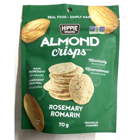 HIPPIE SNACKS ALMOND CRISPS ROSEMARY 70G