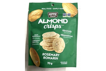 HIPPIE SNACKS ALMOND CRISPS ROSEMARY 70G