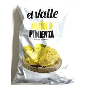 EL VALLE POTATO CHIPS LEMON &PEPPER 150G