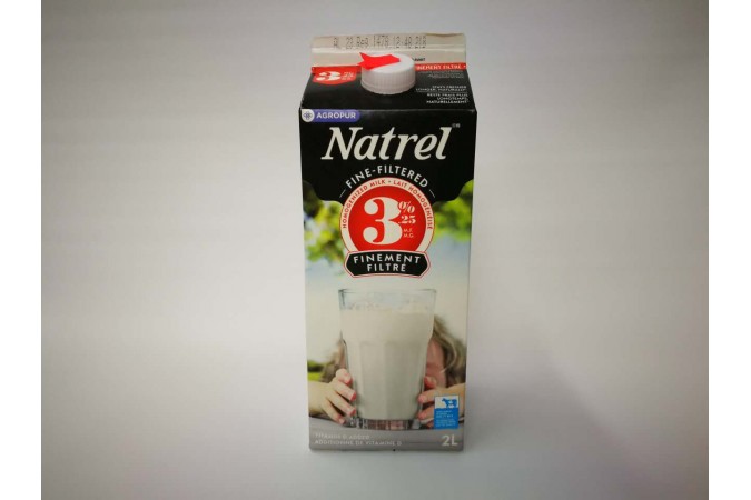 Milk 2L Natrel 3.25% Filtered Homogenized  
