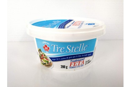 FETA CHEESE LIGHT 25 % 200 G  TRE STELLE