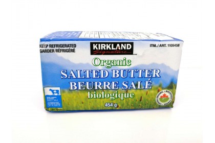 BUTTER SALTED ORGANIC 454 G  KIRKLAND