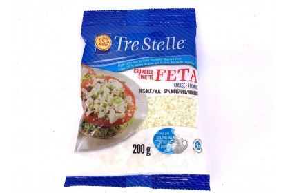 Trestelle Feta Light 25% Crumbled shredded 200g