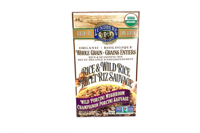 Lundberg Organic Whole Grain Wild Porcini Mushroom Rice 170g - Vegan