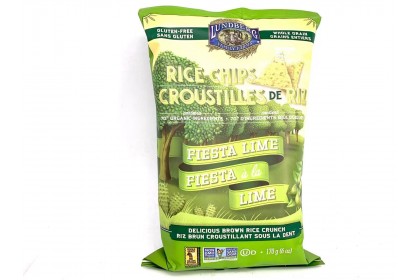 Lundberg Fiesta Lime Rice Chips - Brown Rice Crunch 170g