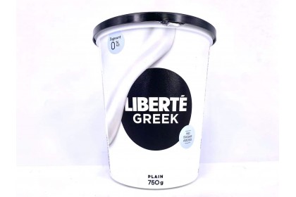 Liberte Greek Yogurt Plain 0% 750g