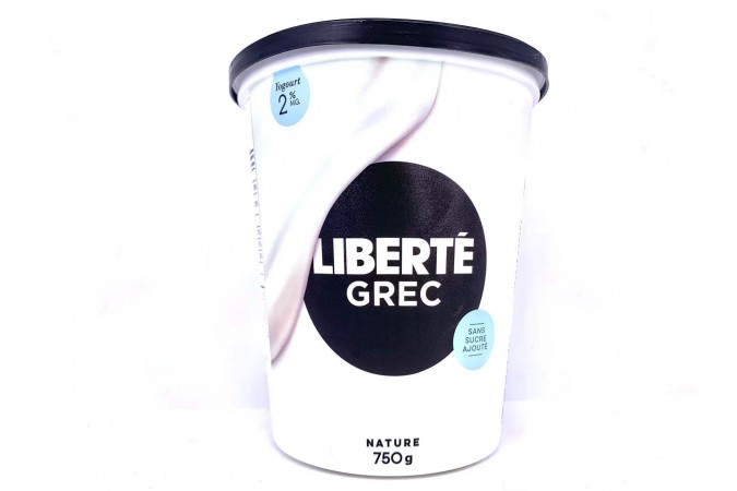 Liberte Greek Yogurt Plain 2% 750g