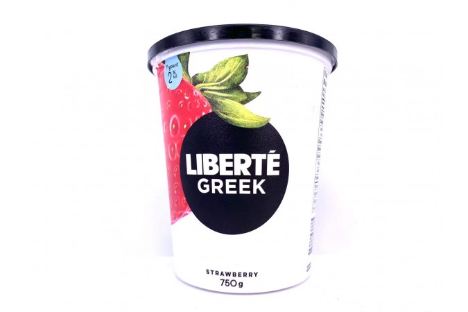 Liberte Greek Yogurt Strawberry 2% 750g