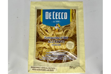 DeCecco Fettucine All'uovo Pasta 250g