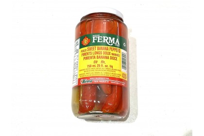 Ferma Pickled Sweet Banana Peppers 750ml