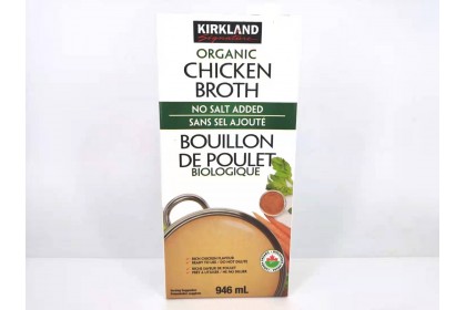 Chicken Broth Kirkland organic 946 ml