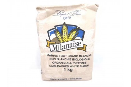 Milanaise Organic All purpose unbleached white flour 1 kg