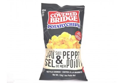 Covered Bridge Potato Chips   Sea Salt & Pepper  170 G