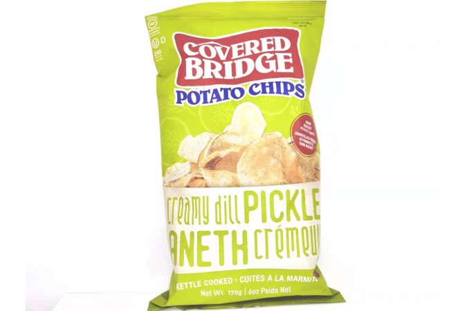 Covered Bridge Potato Chips   Creamy Dill Pickle   170 G