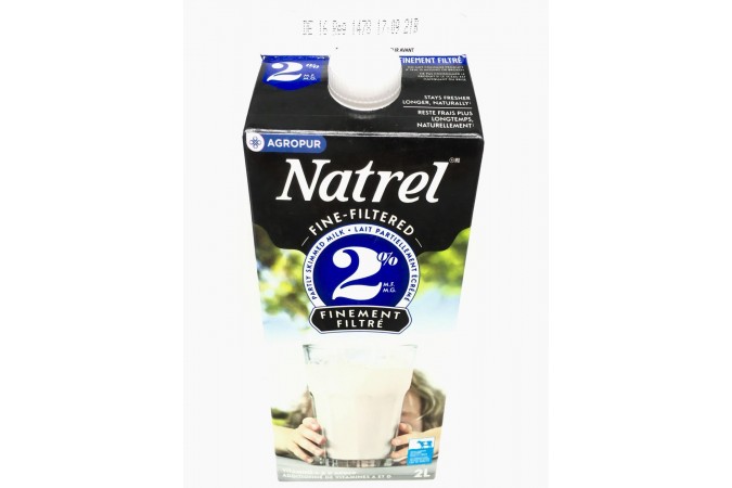Milk 2L Natrel 2% Filtered  