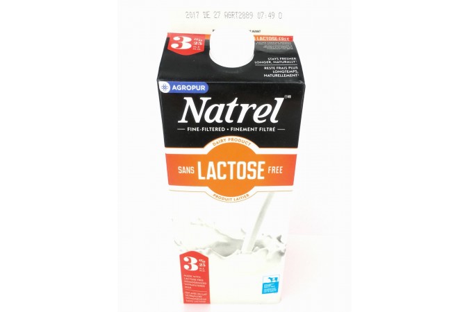Milk 2L Natrel Lactosse Free 3%  Partly Skimmed  