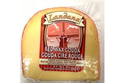 GOUDA red wax CHEESE-FROMAGE  LANDANA  200G 