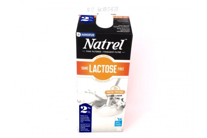 Milk 2L Natrel Lactosse Free 2%  Partly Skimmed  